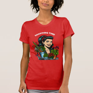Shopping Time   Funny Retro Plant-Lovers T-Shirt