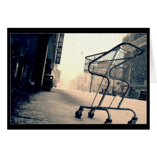 Shopping Trolley Cart Card