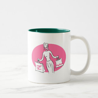 Shopping Two-Tone Coffee Mug