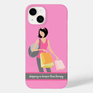 Shopping vs. Therapy Phone Case