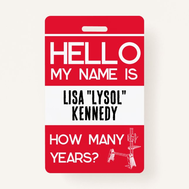 Shopsmith 75th Anniversary Celebration Name Badge ID Badge (Back)