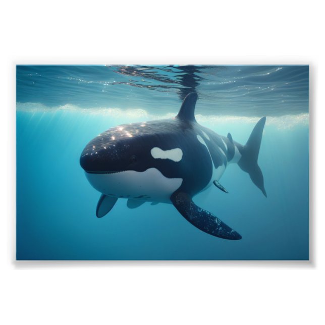 Shorca, Shark/Orca Hybrid, Humour Photo Print (Front)