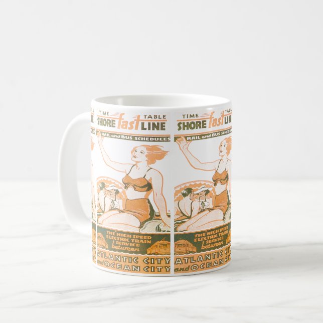 Shore Fast Line Timetable Coffee Mug (Front Left)