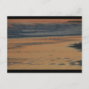 Shore Glow & Pier @ Sunset Postcard