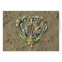 Shore heart nature art