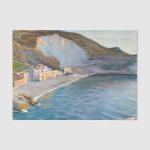 Shore Landscape from the Naples Region, M. Enckell Tissue Paper
