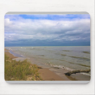 Shore of Lake Michigan, Sheyboygan, WI Mouse Mat