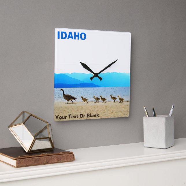 Shore Patrol - Canada Geese Square Wall Clock (Office)