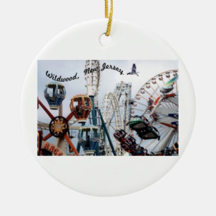 Shore Pier/Wildwood Text Ornament