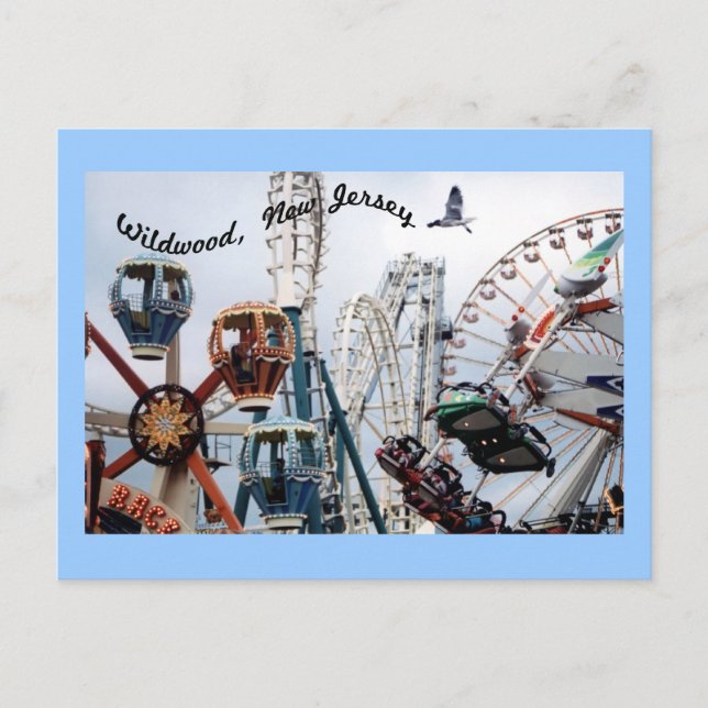 Shore Pier-Wildwood Text Postcard (Front)