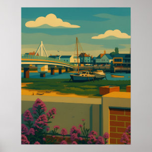 Shoreham Serenity – Riverside Townscape Poster