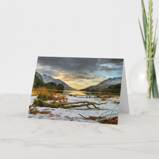 Shoreline at Loch Sheil Holiday Card (Front)