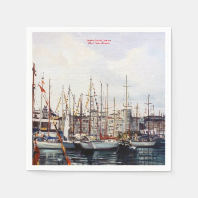 Shoreline/Beach/Oceanfront Napkin (Front)