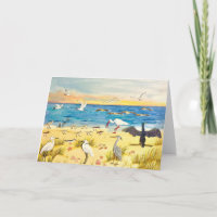 Shoreline Folded Greeting Card 