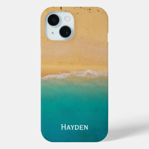 Shoreline from Above Cool Personalised iPhone 15 Case