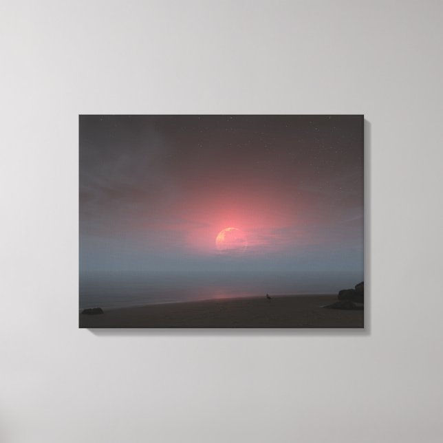 Shoreline (Night) Canvas Print (Front)