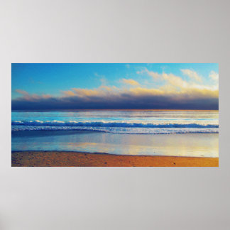 Shoreline photo painting poster