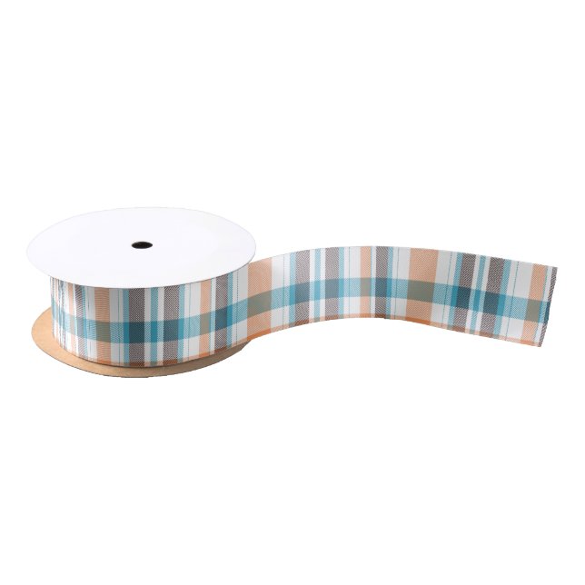 Shoreline Plaid Satin Ribbon (Spool)