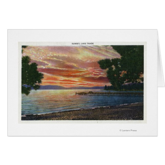 Shoreline Sunset View with Pier (Front Horizontal)