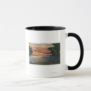Shoreline Sunset View with Pier Mug