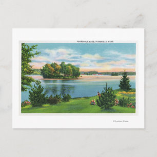 Shoreline View of Pontoosuc Lake Postcard
