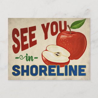Shoreline Washington Apple - Vintage Travel Postcard