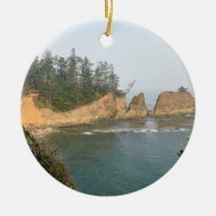 Shores Acres State Park, Oregon Coast Ceramic Tree Decoration