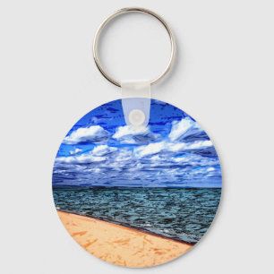 Shores of Lake Superior Key Ring