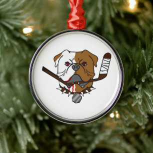 SHORESY Sudbury Bulldogs Metal Tree Decoration