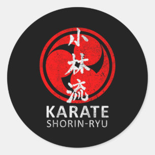 Shorin Ryu Karate Symbol Kanji Japan Martial Art Classic Round Sticker