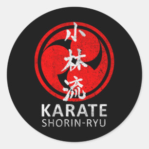 Shorin Ryu Karate Symbol Kanji Japan Martial Art V Classic Round Sticker