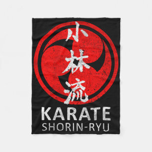 Shorin Ryu Karate Symbol Kanji Japan Martial Art V Fleece Blanket