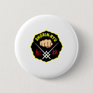 Shorin Ryu Matsubayashi Style Karate Kanji Front T 6 Cm Round Badge