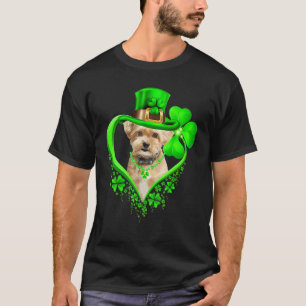 Shorkie Dog St Patricks Day Lover Irish Shamrock T-Shirt