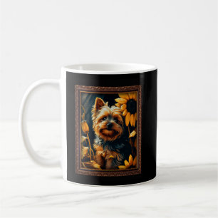 Shorkie Painting Sunflower Flower Mum Women Floral Coffee Mug