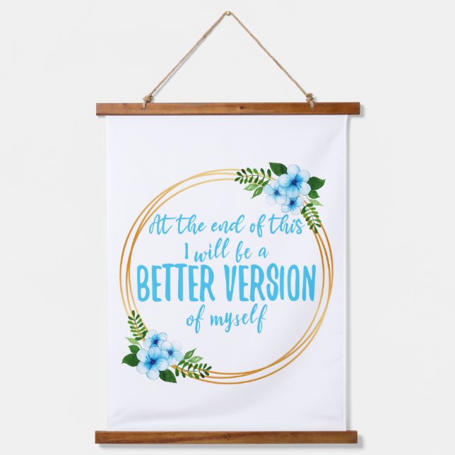 short affirmations about dreams and goals  hanging tapestry (Front)