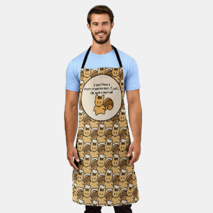 Short Attention Span Squirrel Design Apron