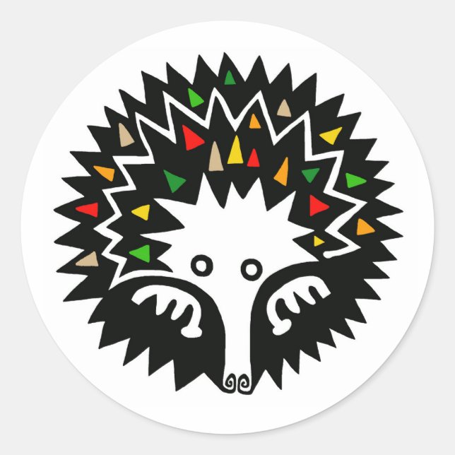 Short-beaked ECHIDNA - Wildlife - Australia -  Classic Round Sticker (Front)