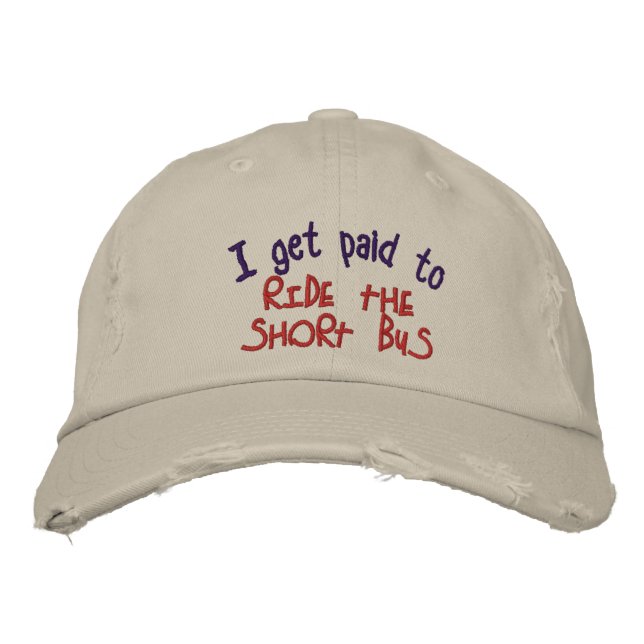 Short Bus Embroidered Hat (Front)