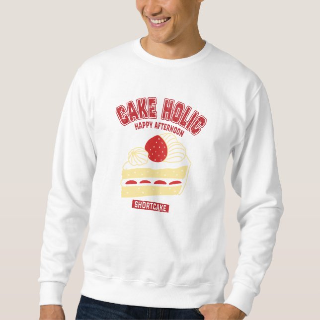 Short Cake (College Style Illustration) Sweatshirt (Front)