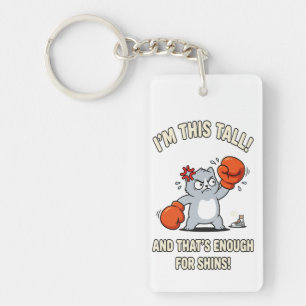 Short Cat Boxing Gloves Funny Shins Key Ring