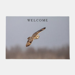 Short-eared owl at the Shawangunk Grasslands Doormat