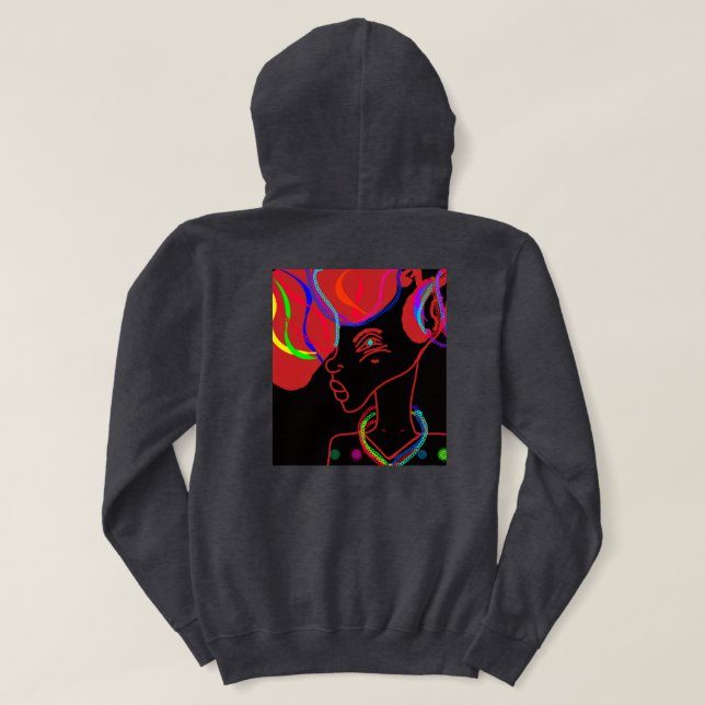 Short-eared Rabbit's Stylish Christmas Hoodie (Design Back)