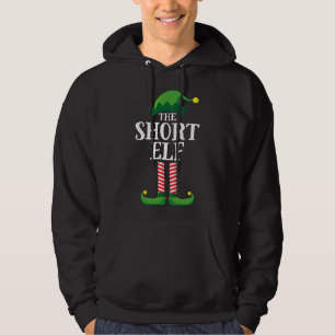 Short Elf Matching Family Christmas Party Hoodie