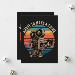Short Film Writer Movie Maker Holiday Card