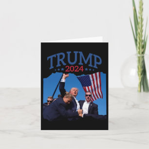 Short Fist Pumped 2024 Pray For Trump Never's Give Card