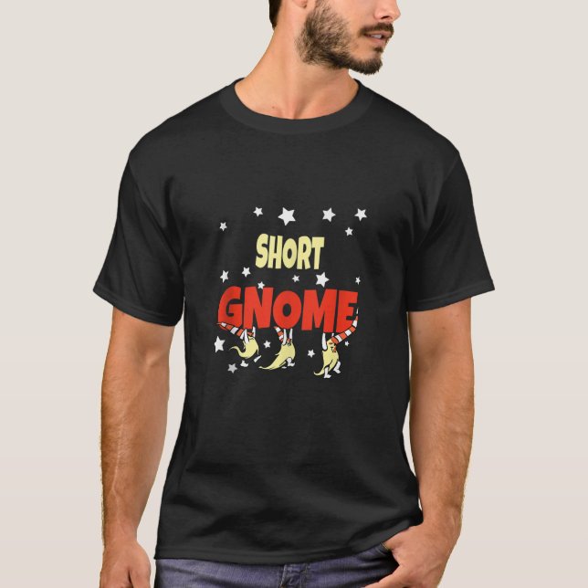 Short Gnome Christmas Pajama Funny Matching Family T-Shirt (Front)