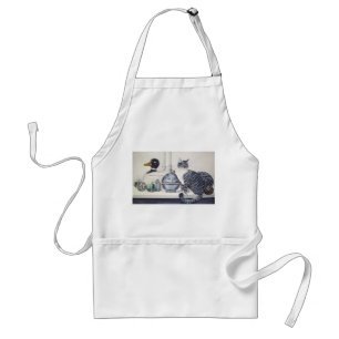 Short Haired Tabby Cat Apron
