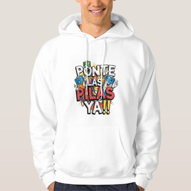 Short Hand Handshake - PUT THE BATTERIES ALREADY Hoodie (Front)