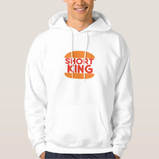 Short King Funny Minimal Design Hoodie
